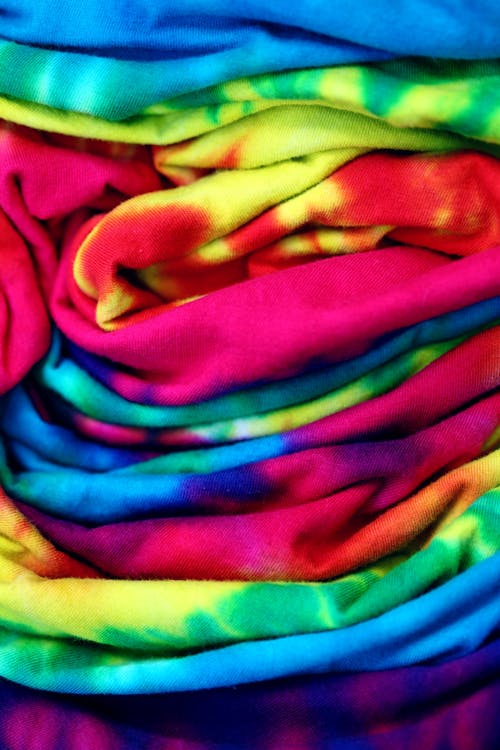Close up of Colorful Fabric