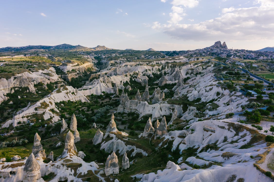 Kostnadsfri bild av cappadocia, drönarbilder, eroderade