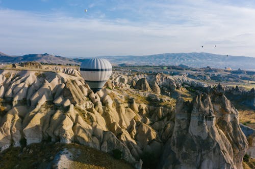 Hot Air Balloon Flying over Cappadocia 