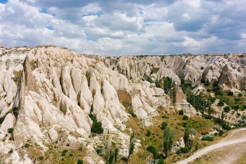 Kostnadsfri bild av cappadocia, drönarbilder, eroderade