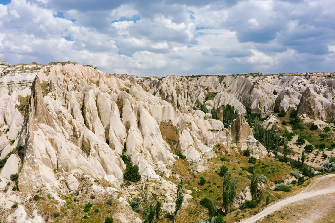 Kostnadsfri bild av cappadocia, drönarbilder, eroderade