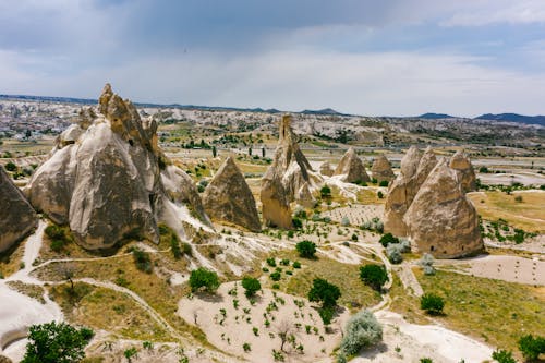 คลังภาพถ่ายฟรี ของ cappadocia, กัดเซาะ, การก่อตัวของหิน