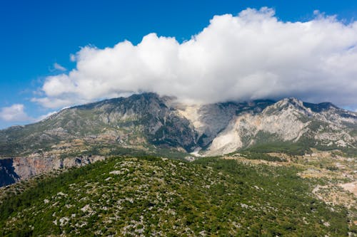 Gratis lagerfoto af bakker, droneoptagelse, eroderet