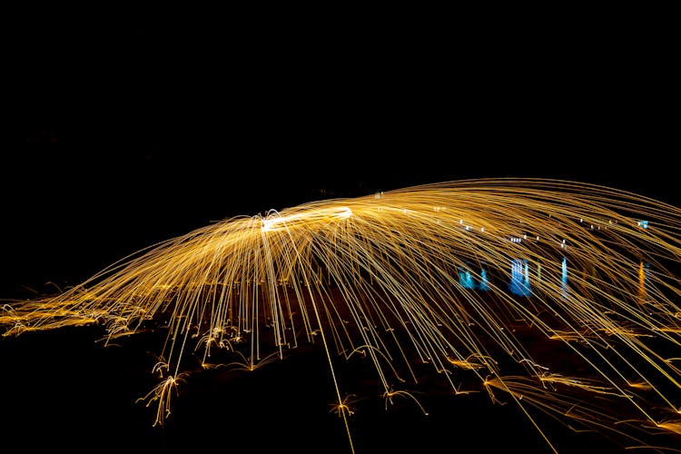 Burning Steel Wool Art 