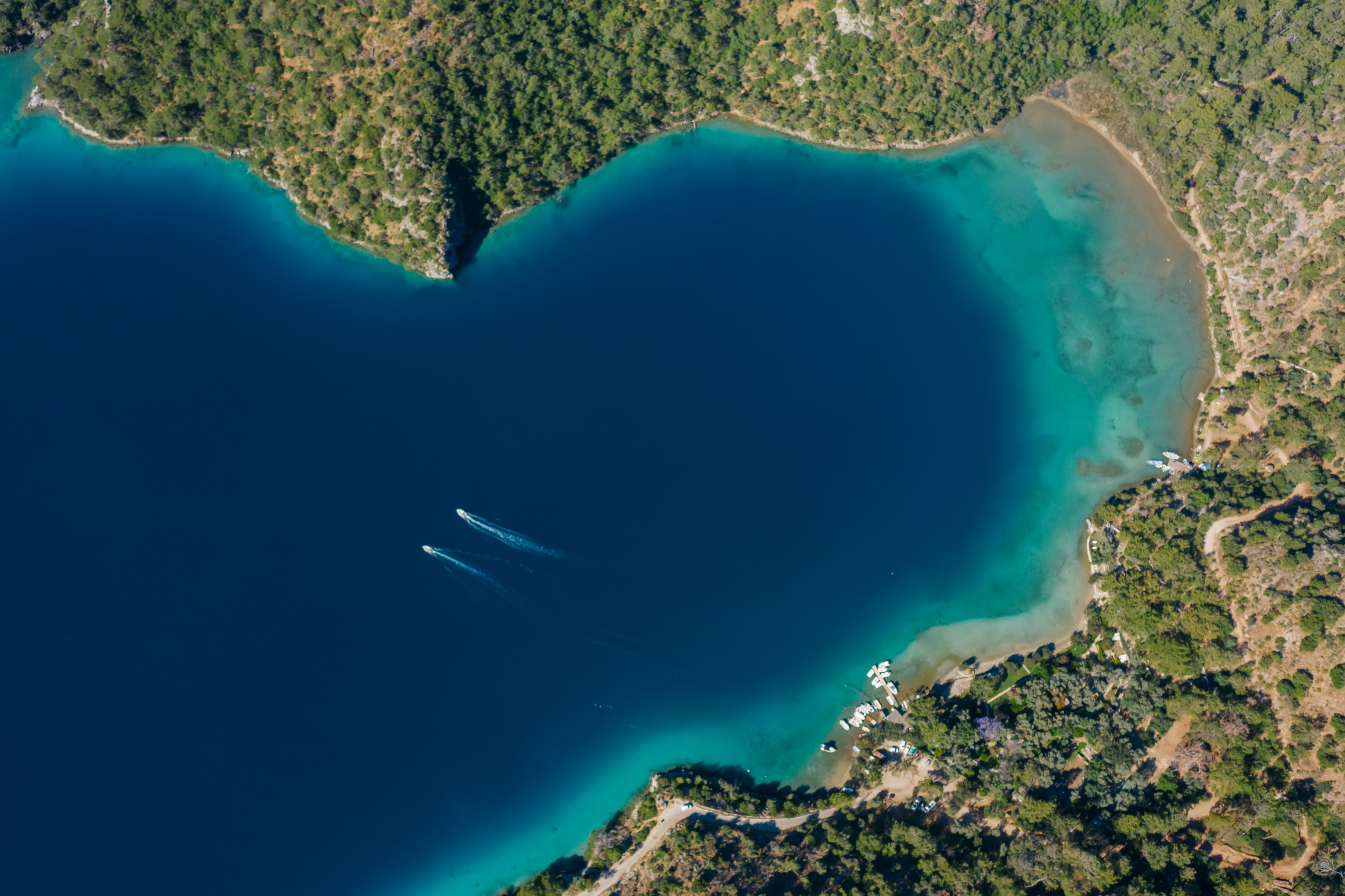 Aerial View of a Bay · Free Stock Photo