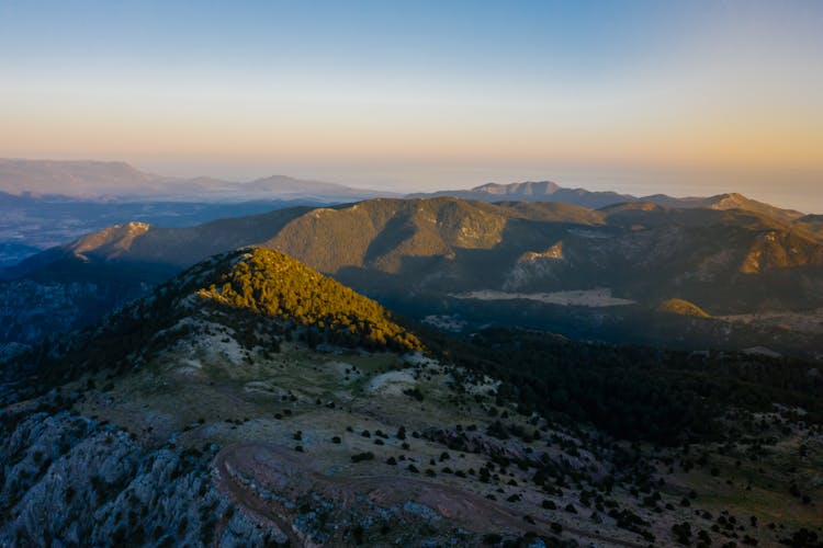 View Of Mountains Under The Sky