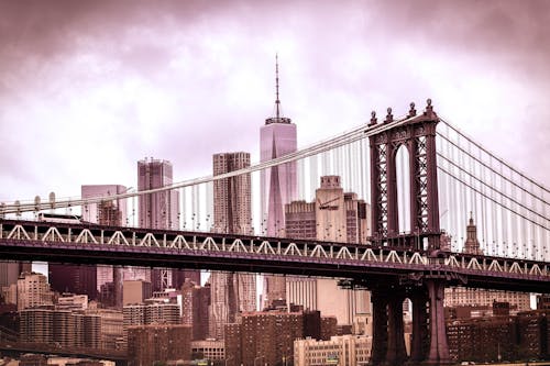 Fotografía Del Puente De Manhattan
