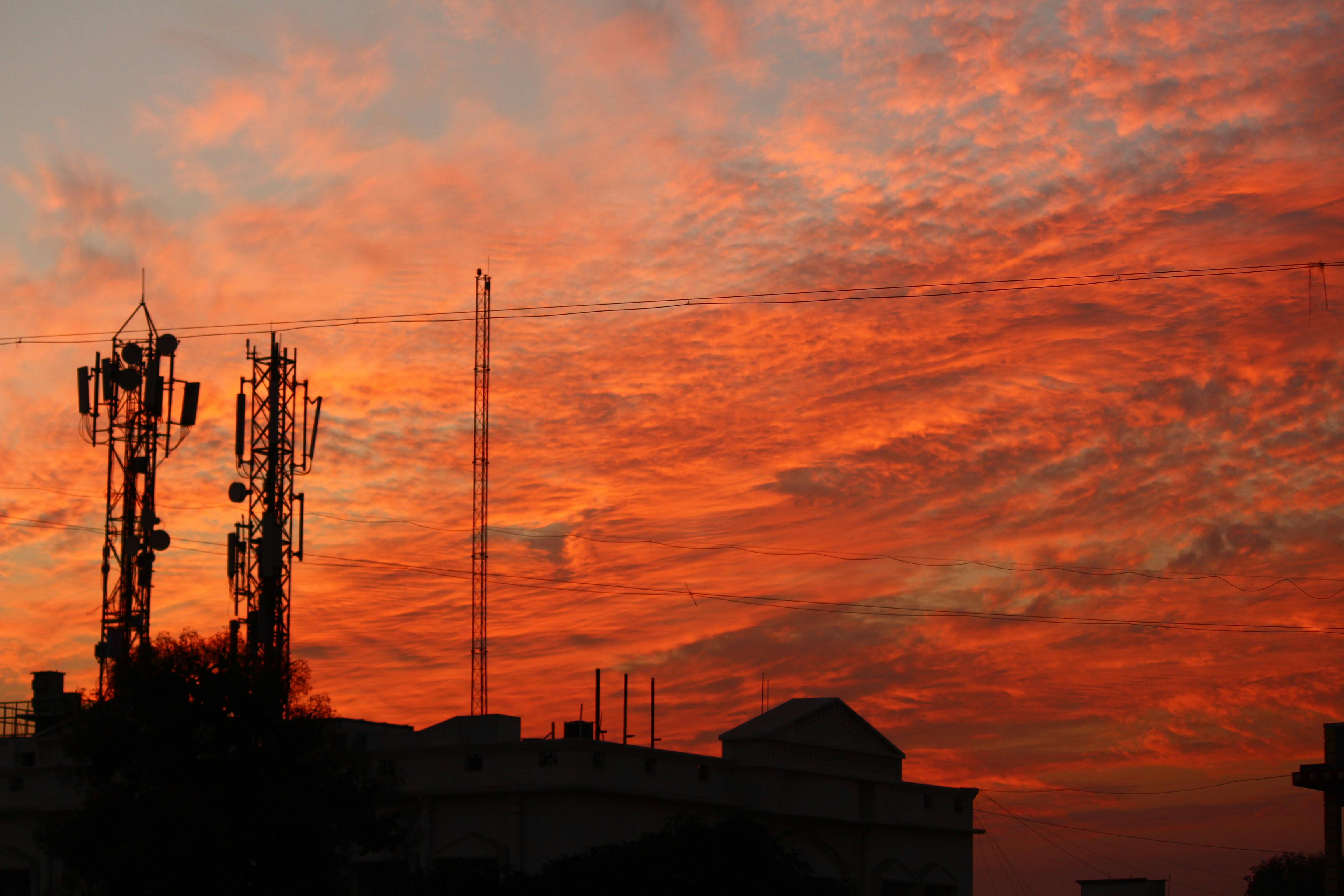 Free stock photo of evening, evening sky, orange sky
