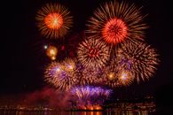 Fireworks Display during Night Time