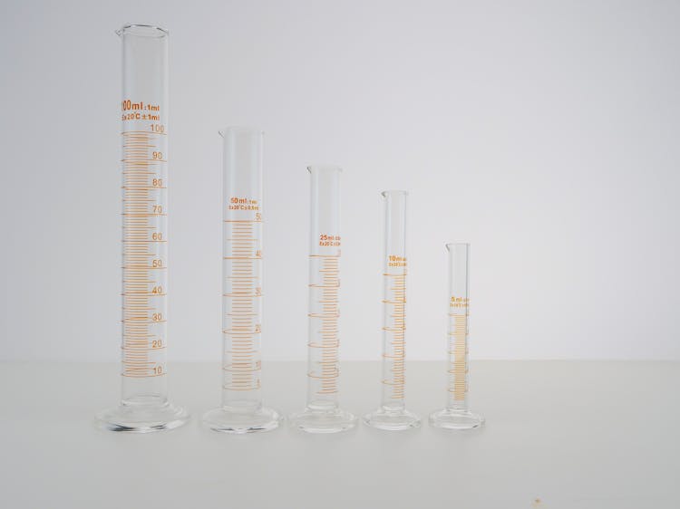 Different Sizes Of Graduated Cylinders