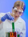 A Scientist Doing an Experiment