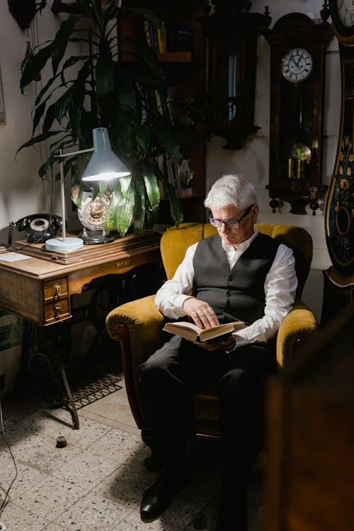 A Man Reading a Book