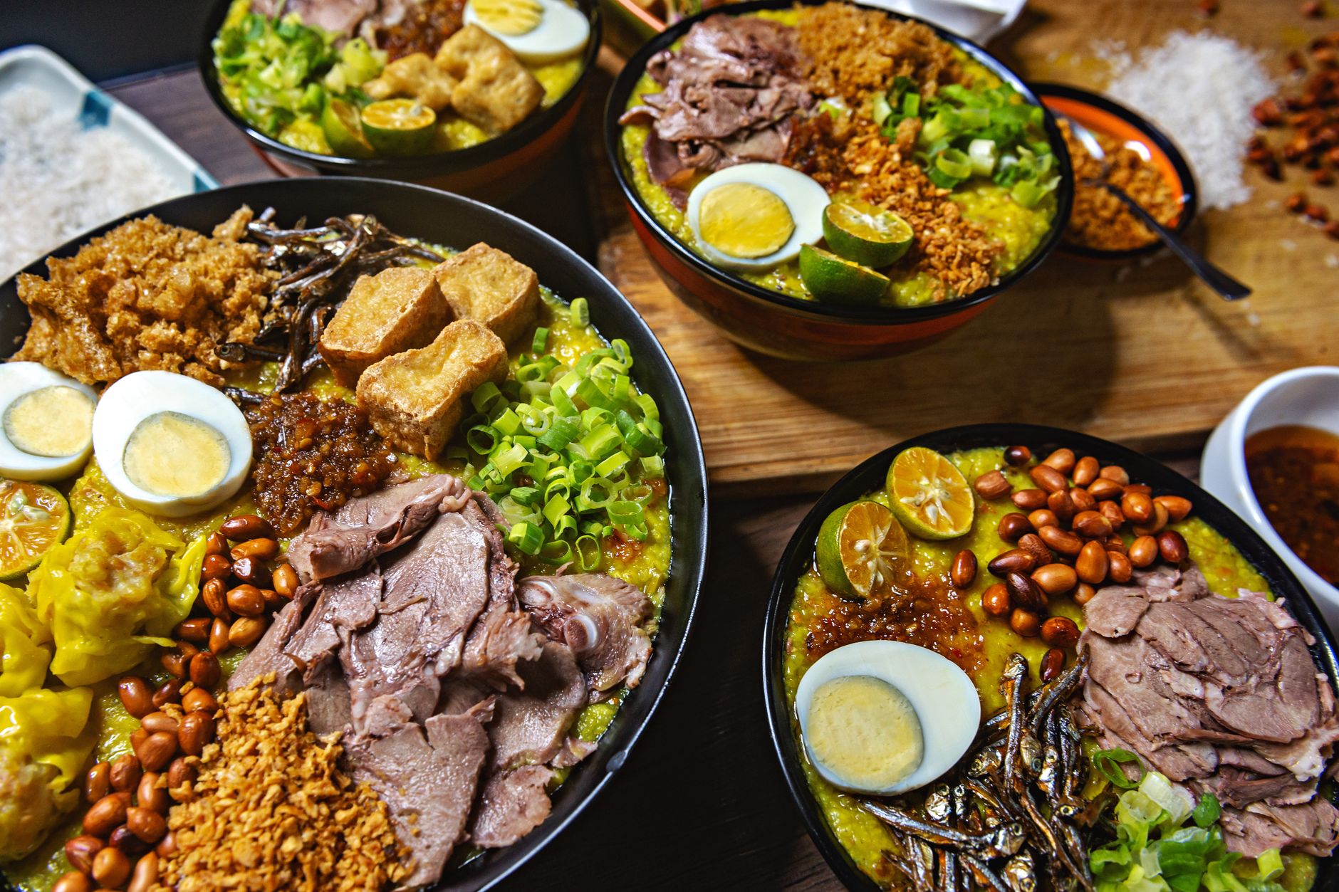 Filipino atchara pickles served alongside main dishes