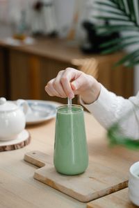 Matcha latte Namu Bakeshop