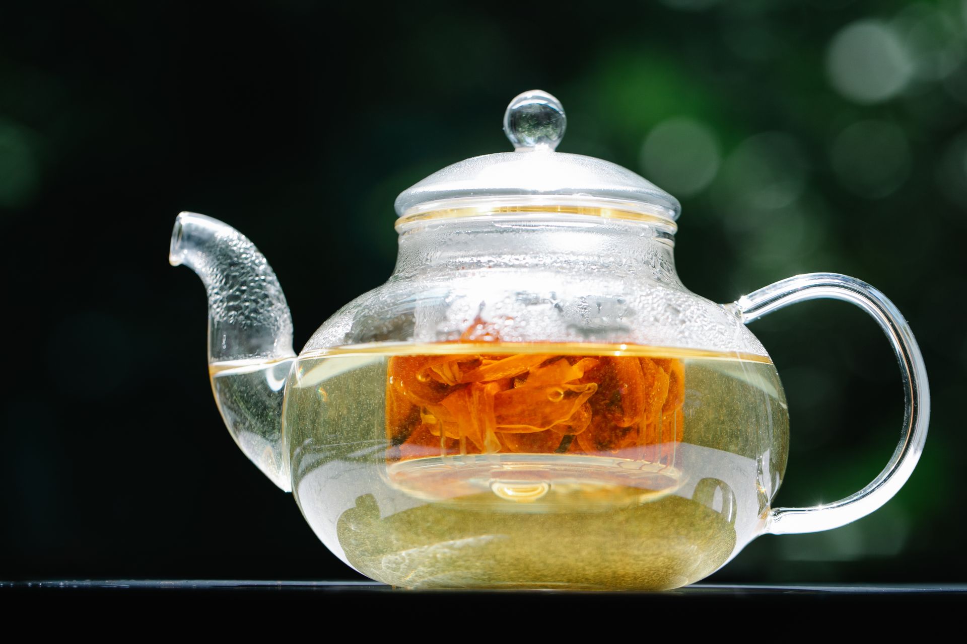 Close-up of Brewing Tea