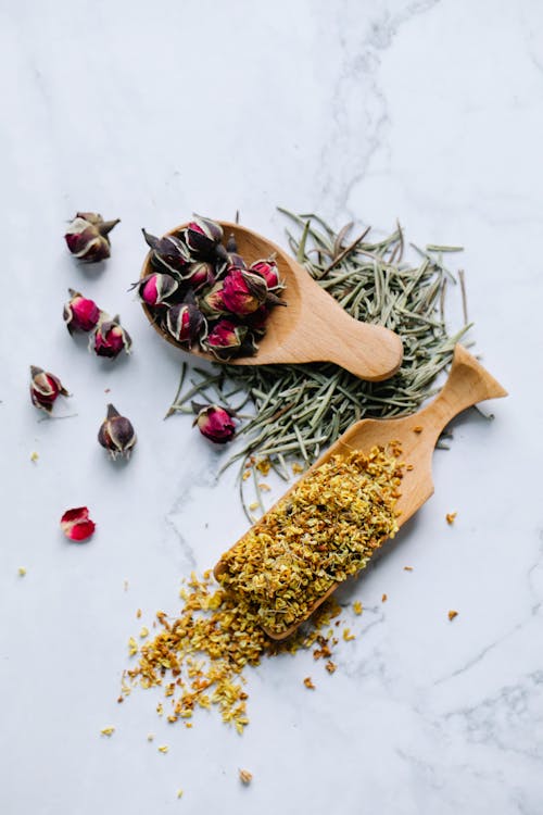 Dried Flower Petals and Flower Buds 