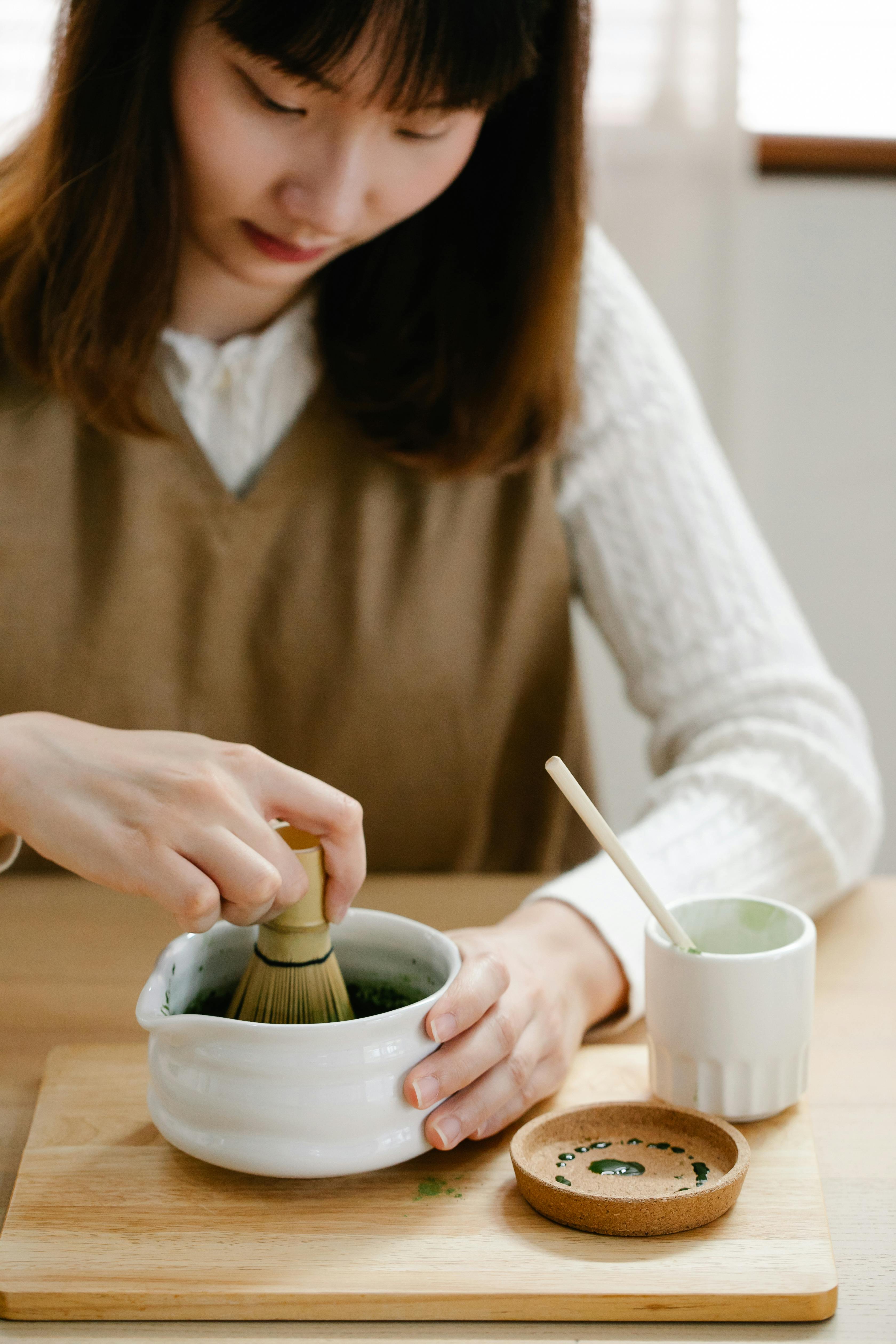 woman holding bowl