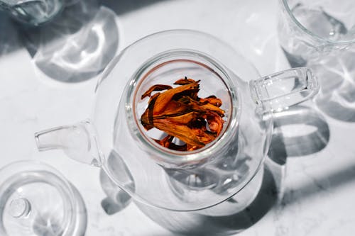 Dried Fruits in Glass Teapot