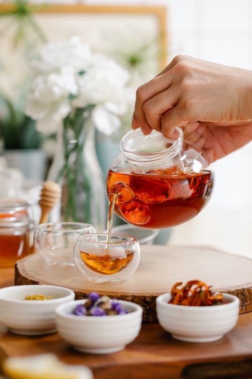 Pouring Tea into Cup · Free Stock Photo
