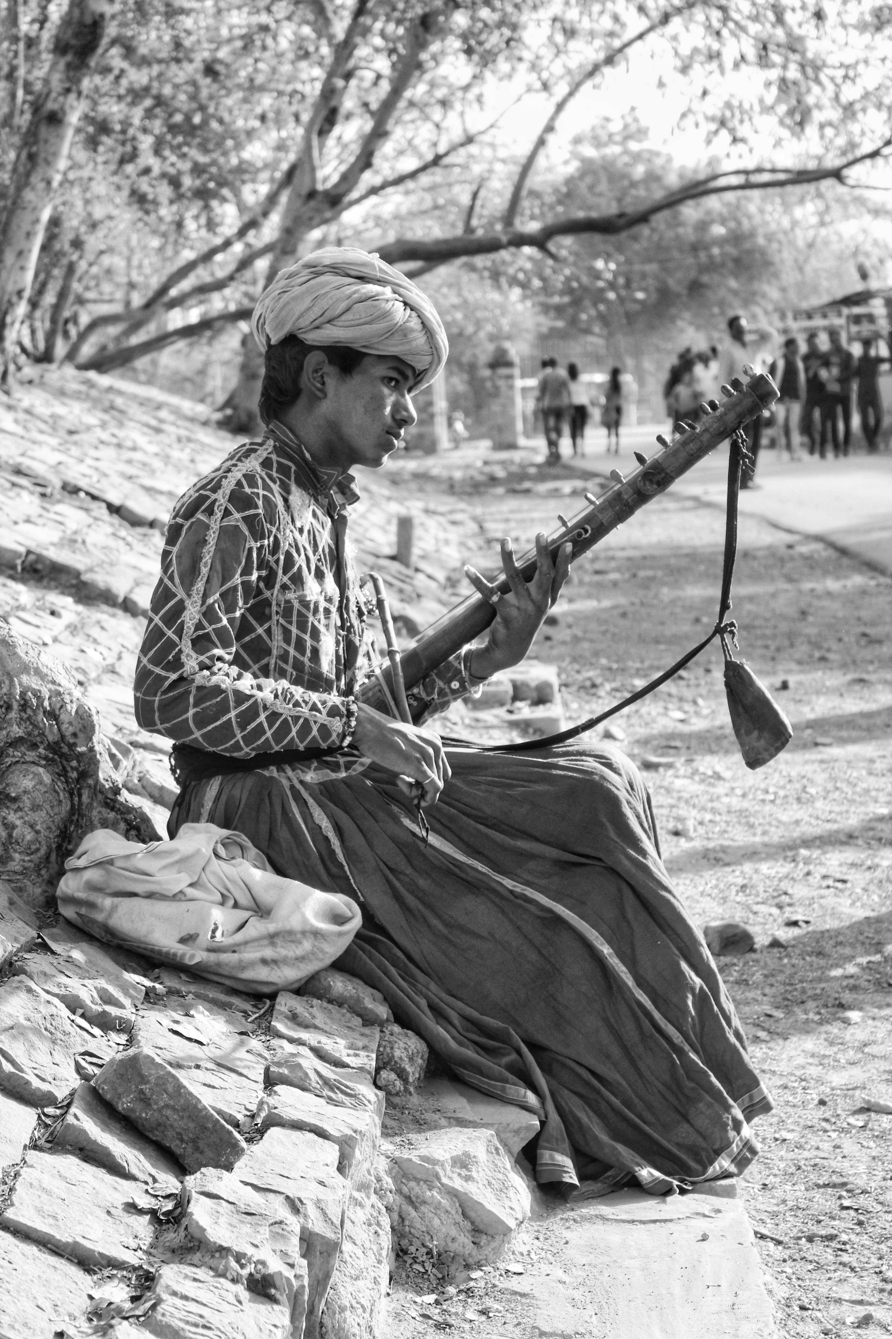 Free stock photo of indian, music, street artist