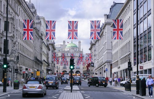 Free Street in United Kingdom Stock Photo