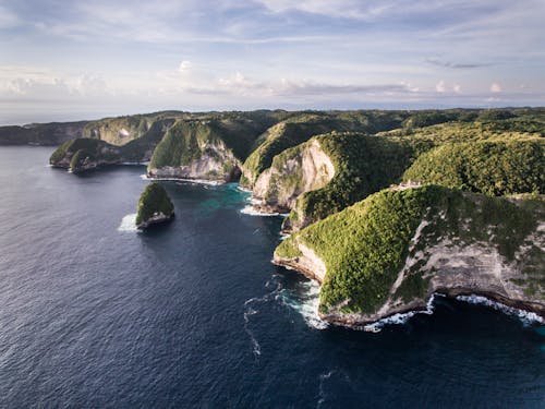 Cliffs of the Indonesian Island of Penida