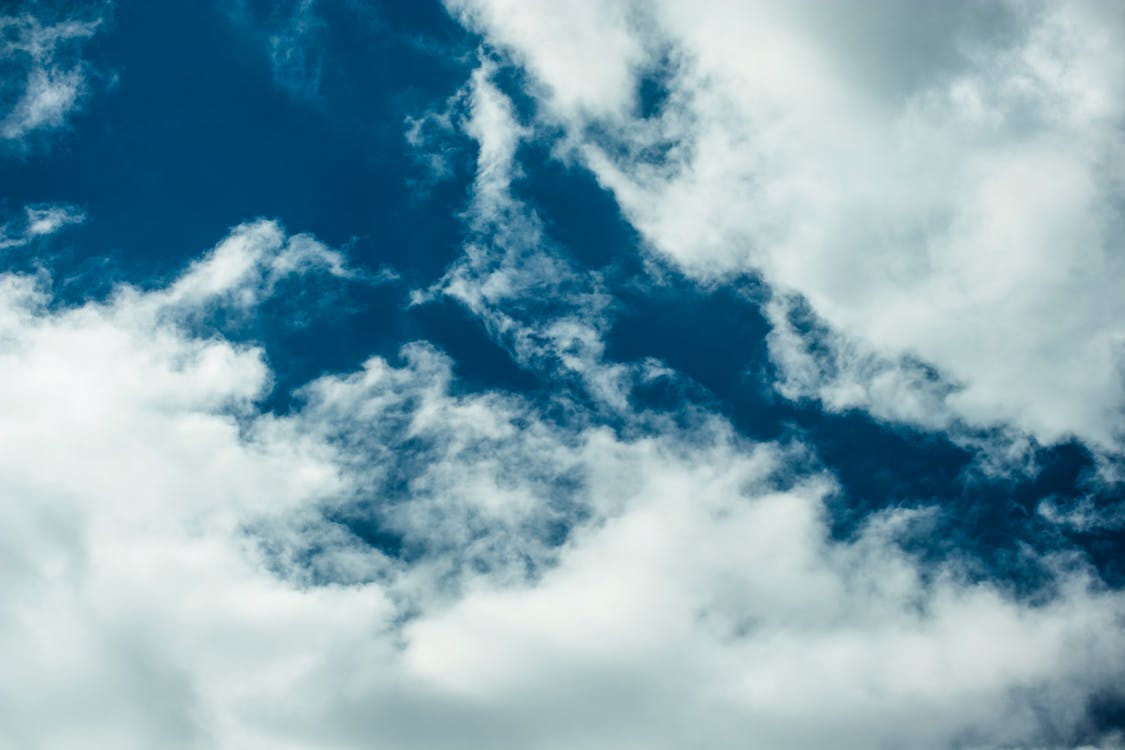 White Clouds on Blue Sky · Free Stock Photo