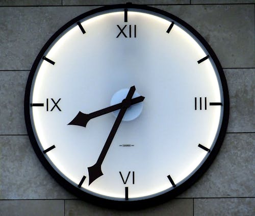 Free Clock at 8:34 Stock Photo