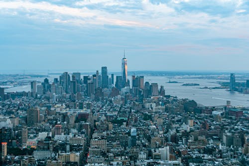 Free City of New York under White Clouds Stock Photo