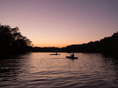 People Canoeing in the River