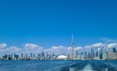 City Skyline Across Body of Water