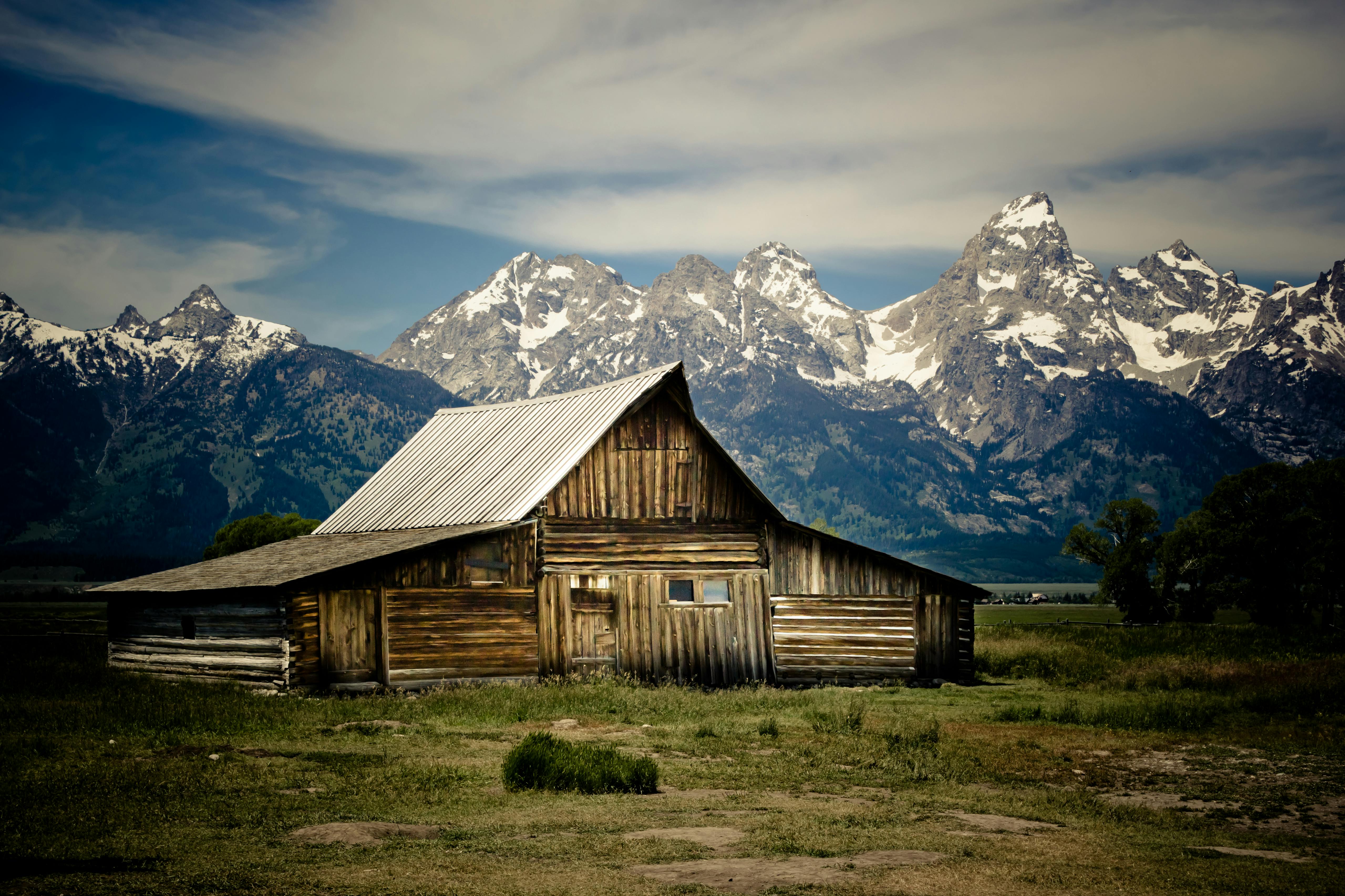 Free Stock Photo Of Cabin Grand Teton National Park Teton Mountains   Pexels Photo 833781 