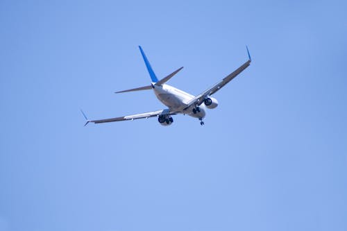 Free stock photo of clear blue sky, landing, planes Stock Photo