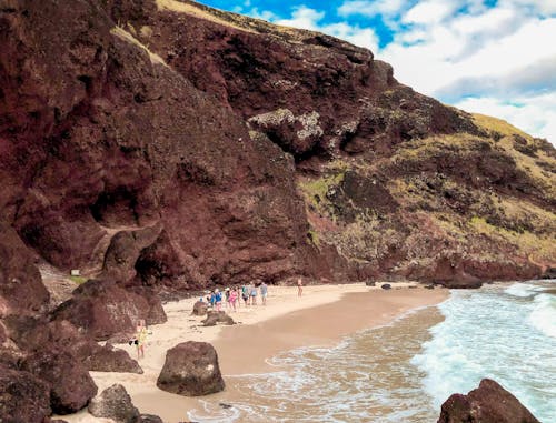 Free stock photo of anakena, easter island, geology