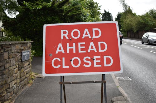 Free stock photo of road closed, traffic sign Stock Photo