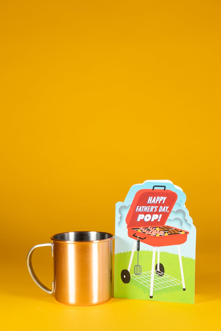 Cup And Fathers Day Card