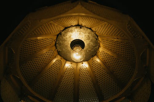 Free stock photo of lamp, summer house, yellow