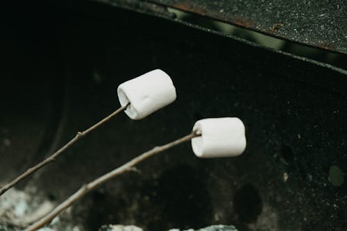 Marshmallows on Wooden Sticks