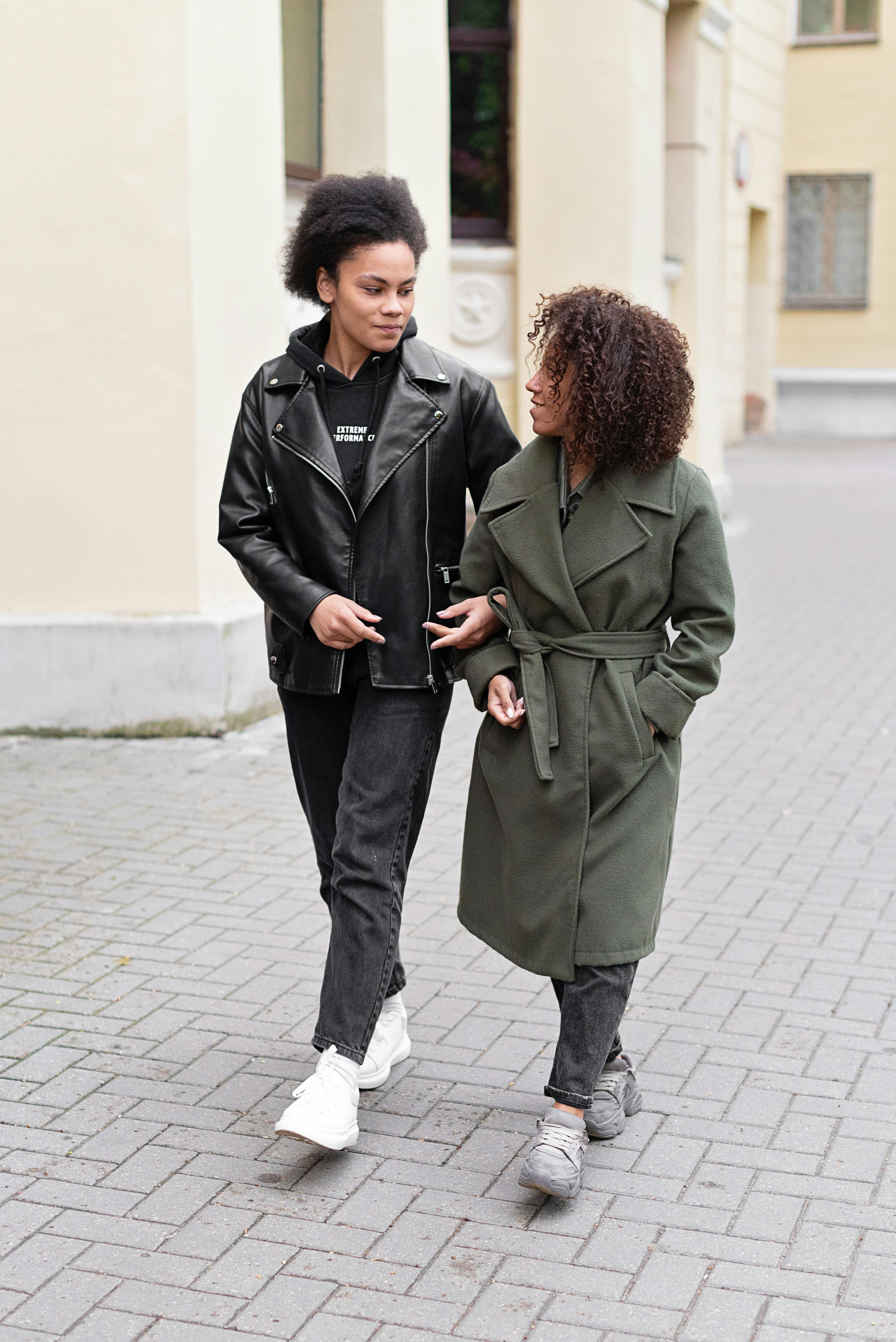 couple walking on the street