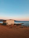 A Storage Shack on the Shore