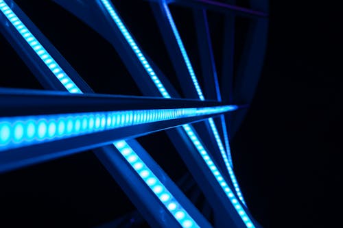 Free Close-up Shot of Neon Lights Stock Photo