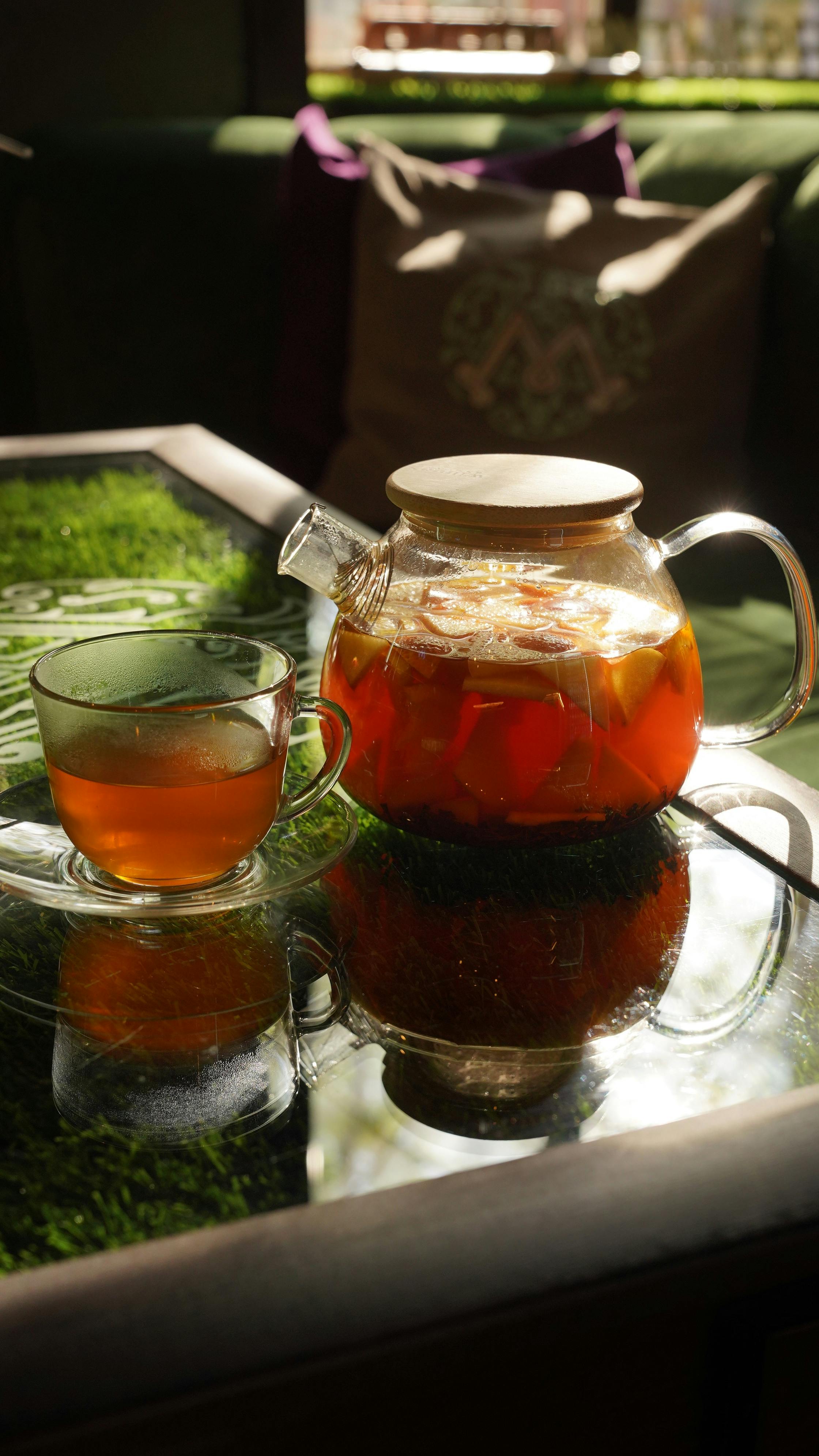Clear Glass Tea Set With Honey · Free Stock Photo Clear Glass Tea Set With Honey · Free Stock Photo
