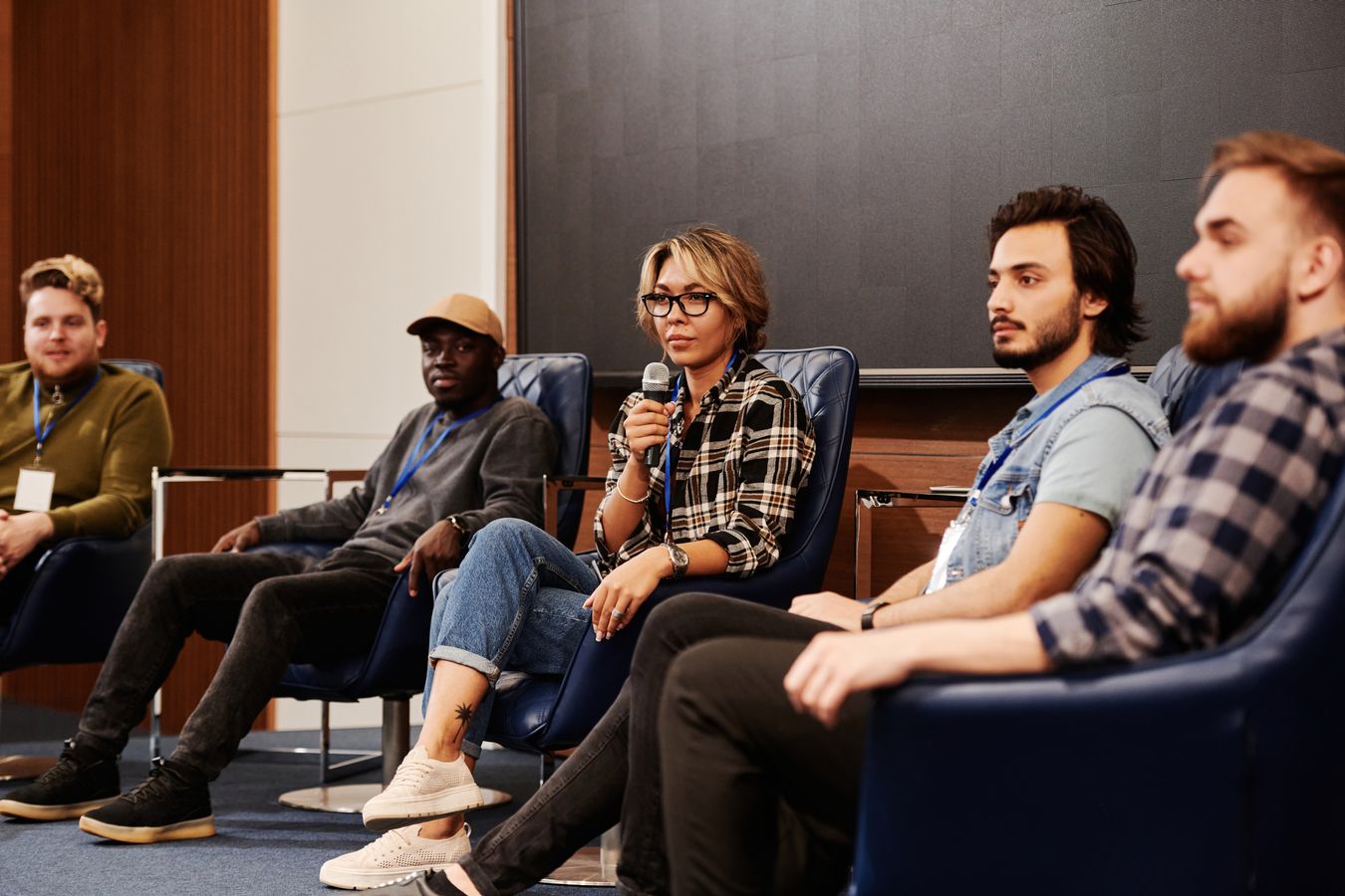Panel discussion at a conference