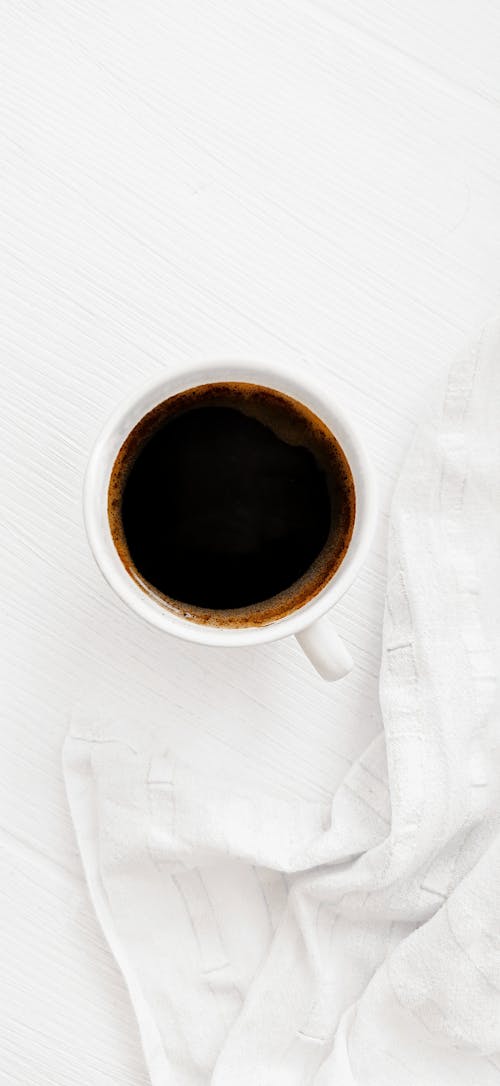 Fotobanka s bezplatnými fotkami na tému biely uterák, čierna káva, espreso