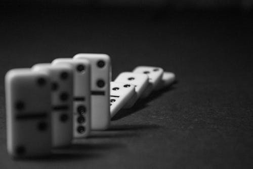 Free stock photo of black and white, board game, pieces Stock Photo