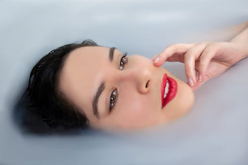 Free stock photo of bath, face beauty, latin american woman
