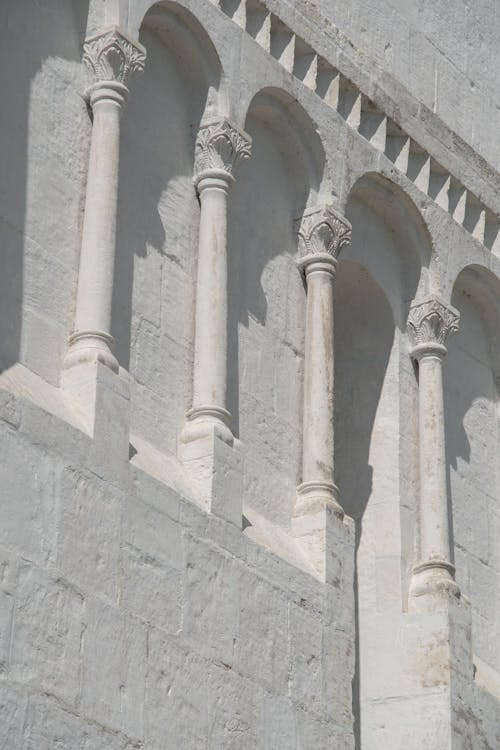 Arch Columns and Pillars of an Ancient Building