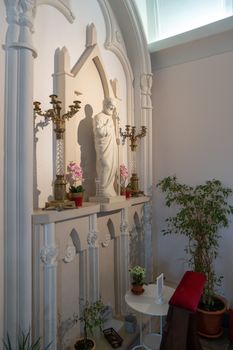 Religious Statue Inside a Church