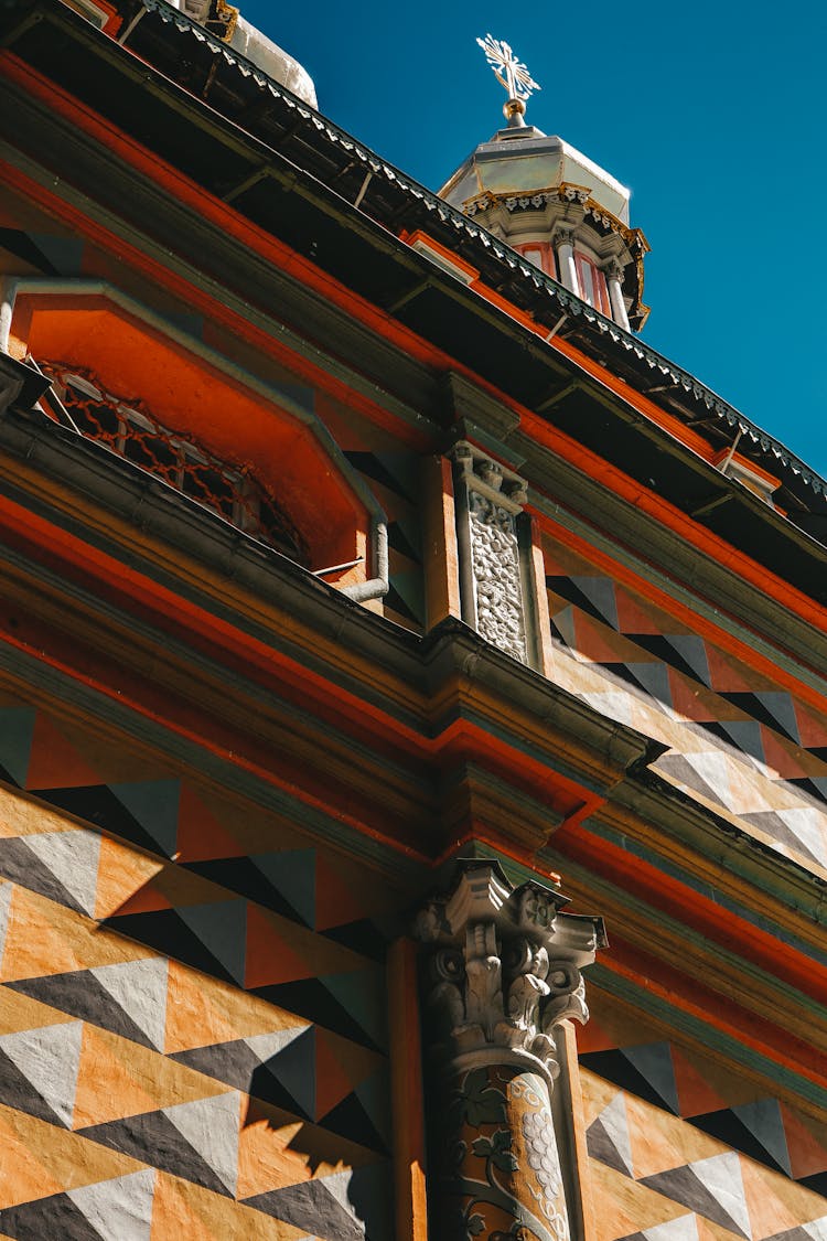 Geometrical Facade Of An Building 