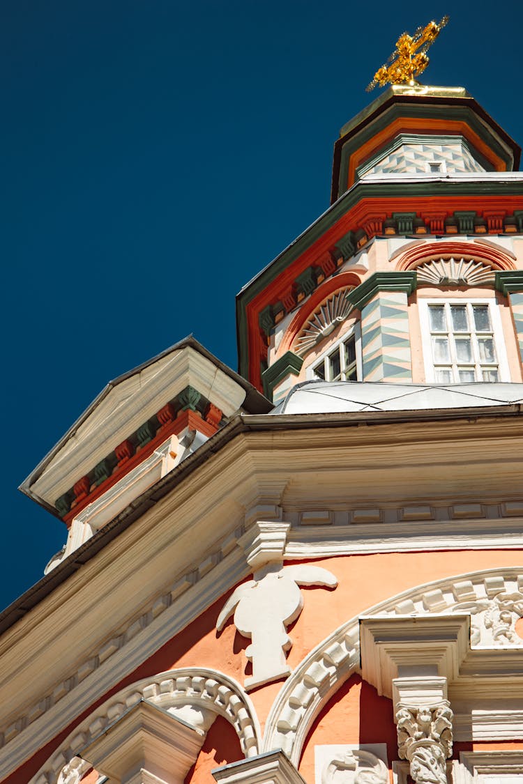 Low Angle View Of The Zaikonospassky Monastery, Moscow, Russia 